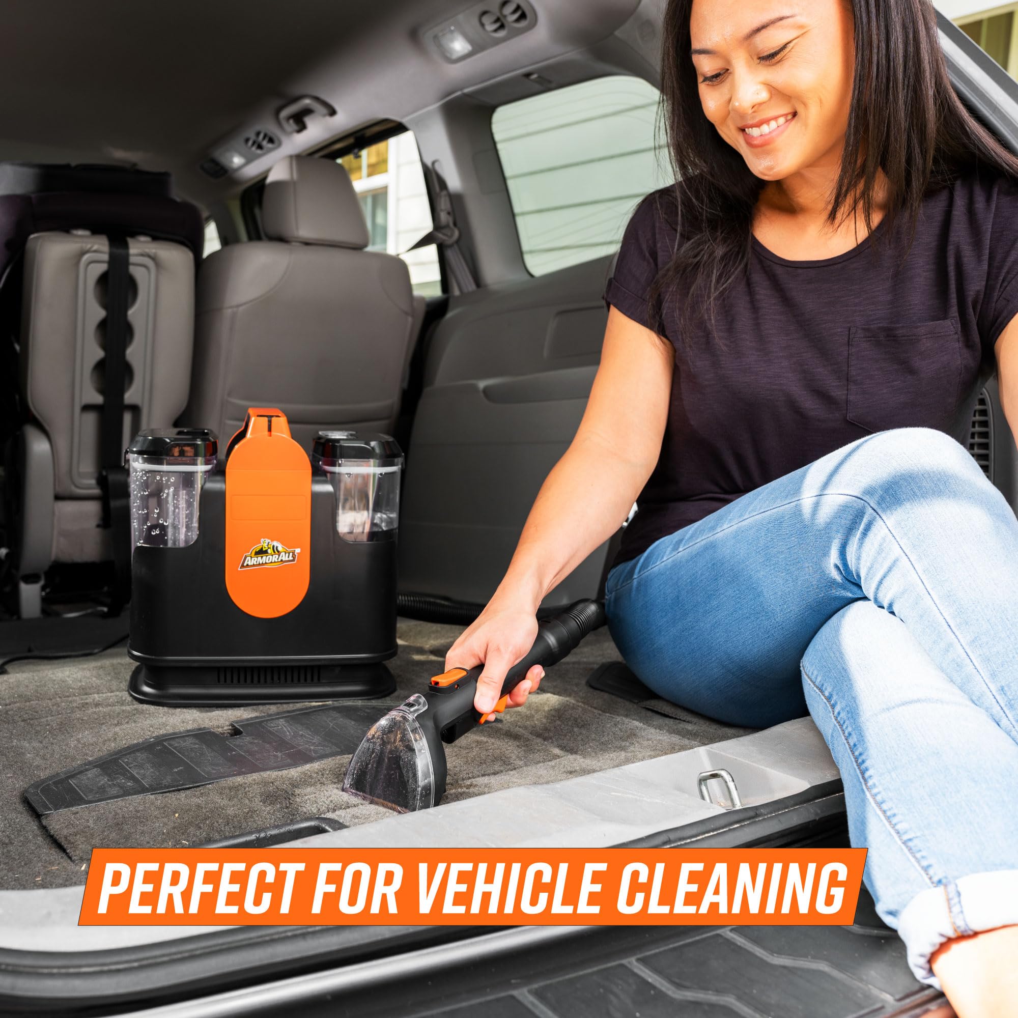 Armor All SCC301 0901 Upholstery & Carpet Cleaner - Powerful Auto Detailing Kit with Tools for Pet Hair, Car Seats, Area Rugs & Couches | Ideal for Home, Office & Vehicle Interior Cleaning