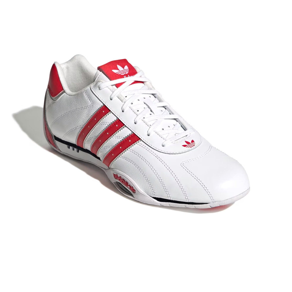 Adiracer Lo Sneakers - Cloud White & Better Scarlet | Lightweight Comfortable Running Shoes for Men & Women | Perfect for Jogging, Gym Workouts & Casual Wear
