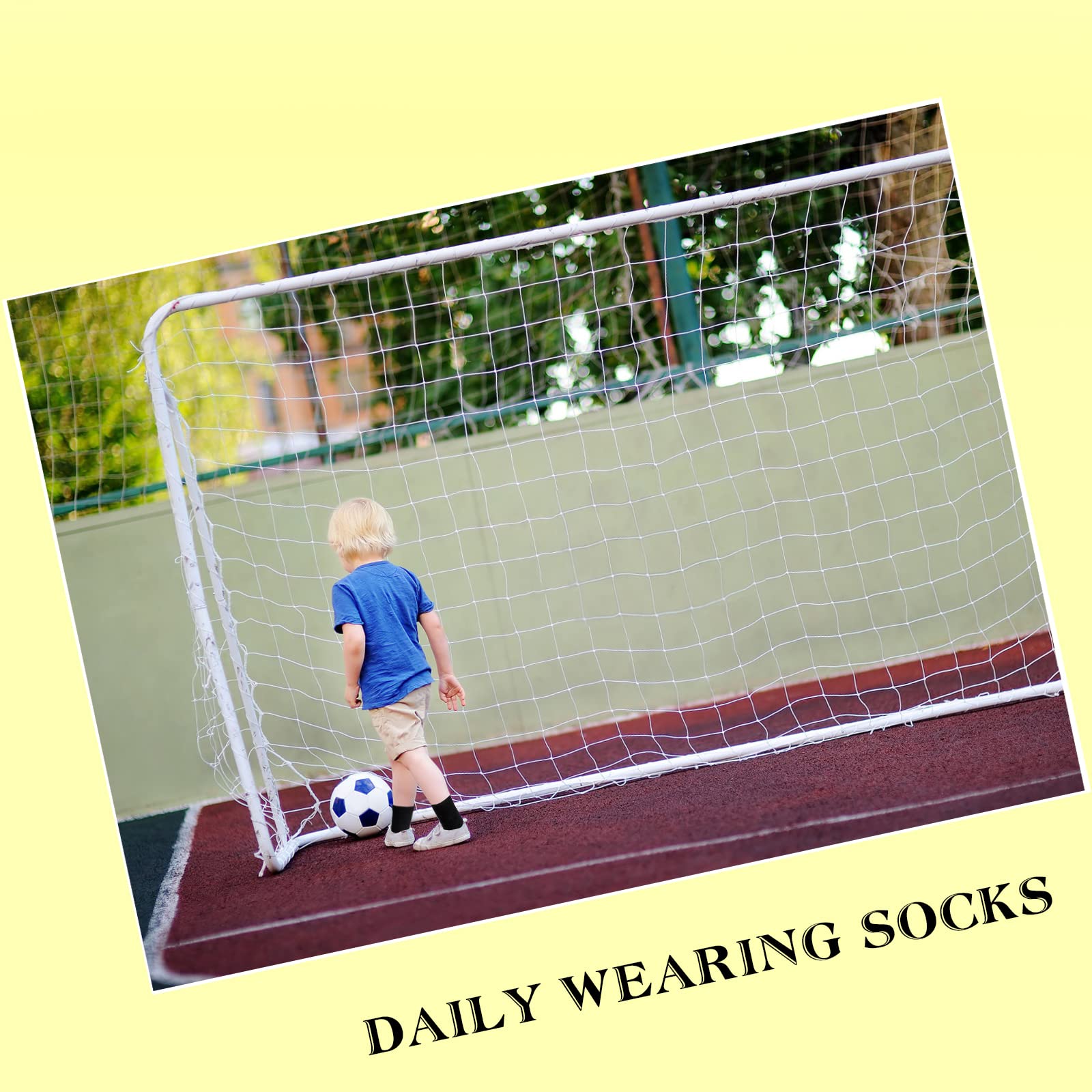JAMEGIO Boys' Cotton Crew Socks 12 Pairs - Athletic Socks for Toddlers & Kids - School & Sports Wear