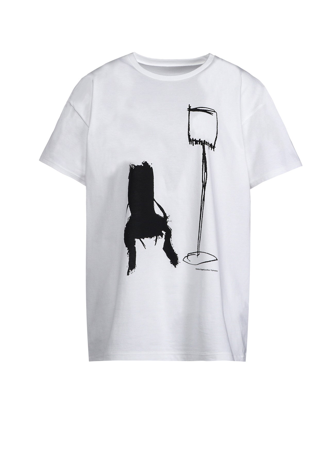 Soft Cotton Jersey Wide Shirt for Chair & Floor Light Print - Comfortable Loungewear for Home Relaxation and Casual Outings
