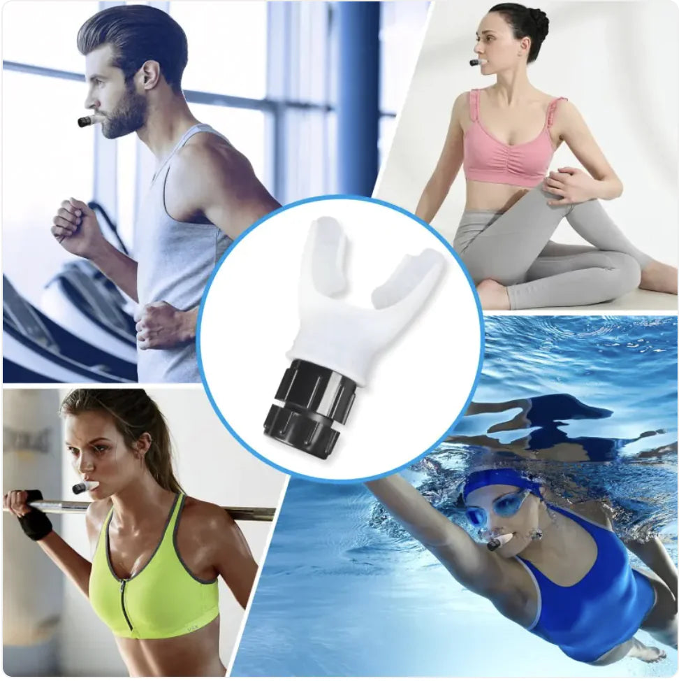 Adjustable Portable Breath Trainer - Improve Lung Capacity & Muscle Strength for Fitness, Singing & Sports Training | Lightweight & Travel-Friendly for Home, Gym & Outdoor Use