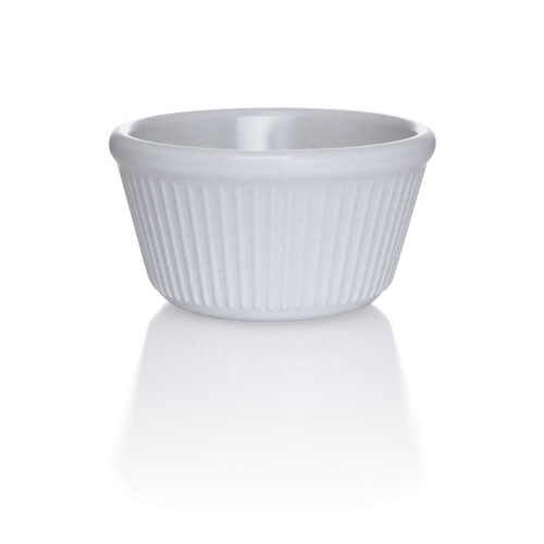 3 oz. Fluted Melamine Ramekins - Set of 12, Durable & Lightweight Serving Bowls for Desserts, Dips, Soups - Perfect for Restaurants, Catering & Home Entertaining