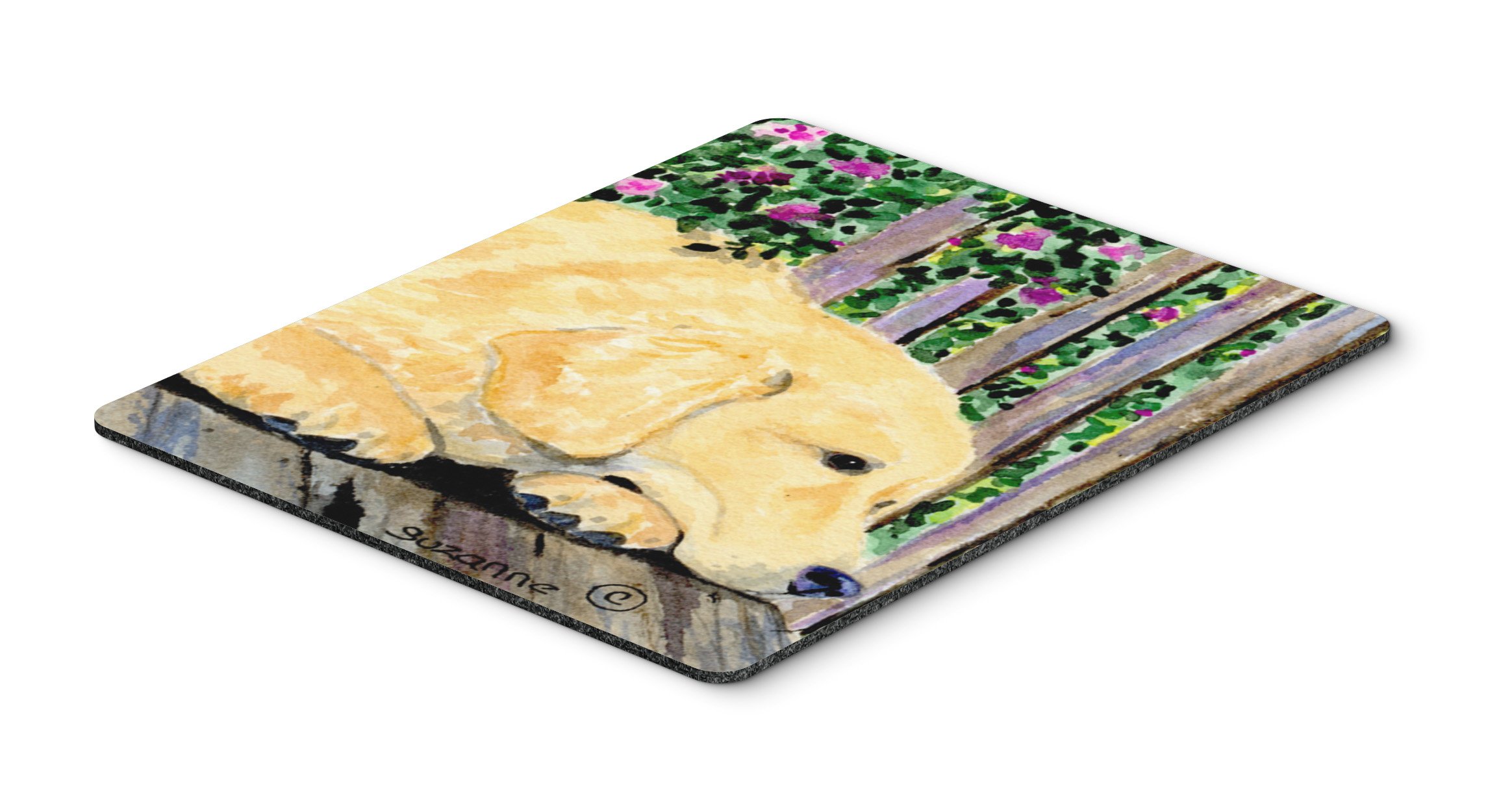 Golden Retriever Mouse Pad & Hot Pad - Washable Large Desk Mat for Computer, Laptop, Office & Gaming - Non-Slip Trivet for Home & Work Spaces