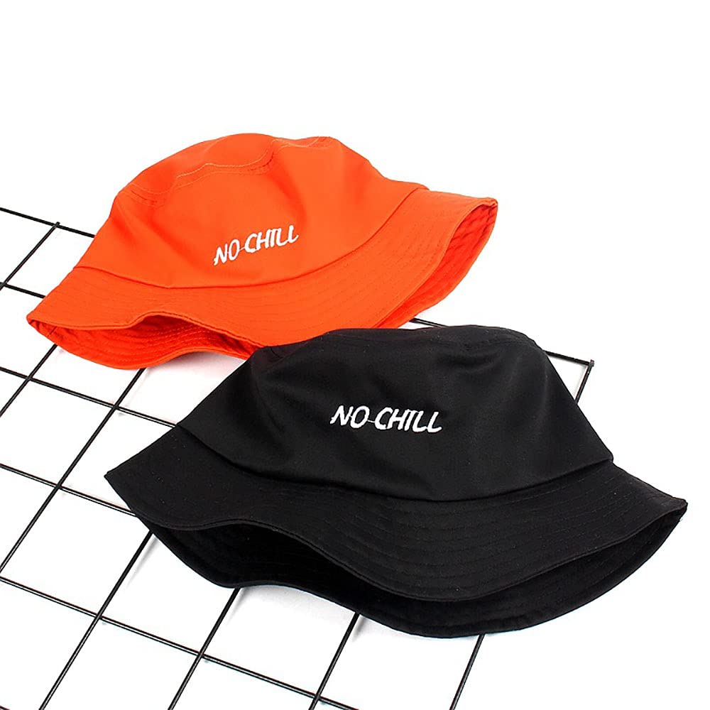 Unisex Cotton Bucket Hat with Embroidery - Wide Brim Sun Hat for Outdoor Sports, Fishing & Beach - UPF 50+ UV Protection Summer Hat for Men & Women
