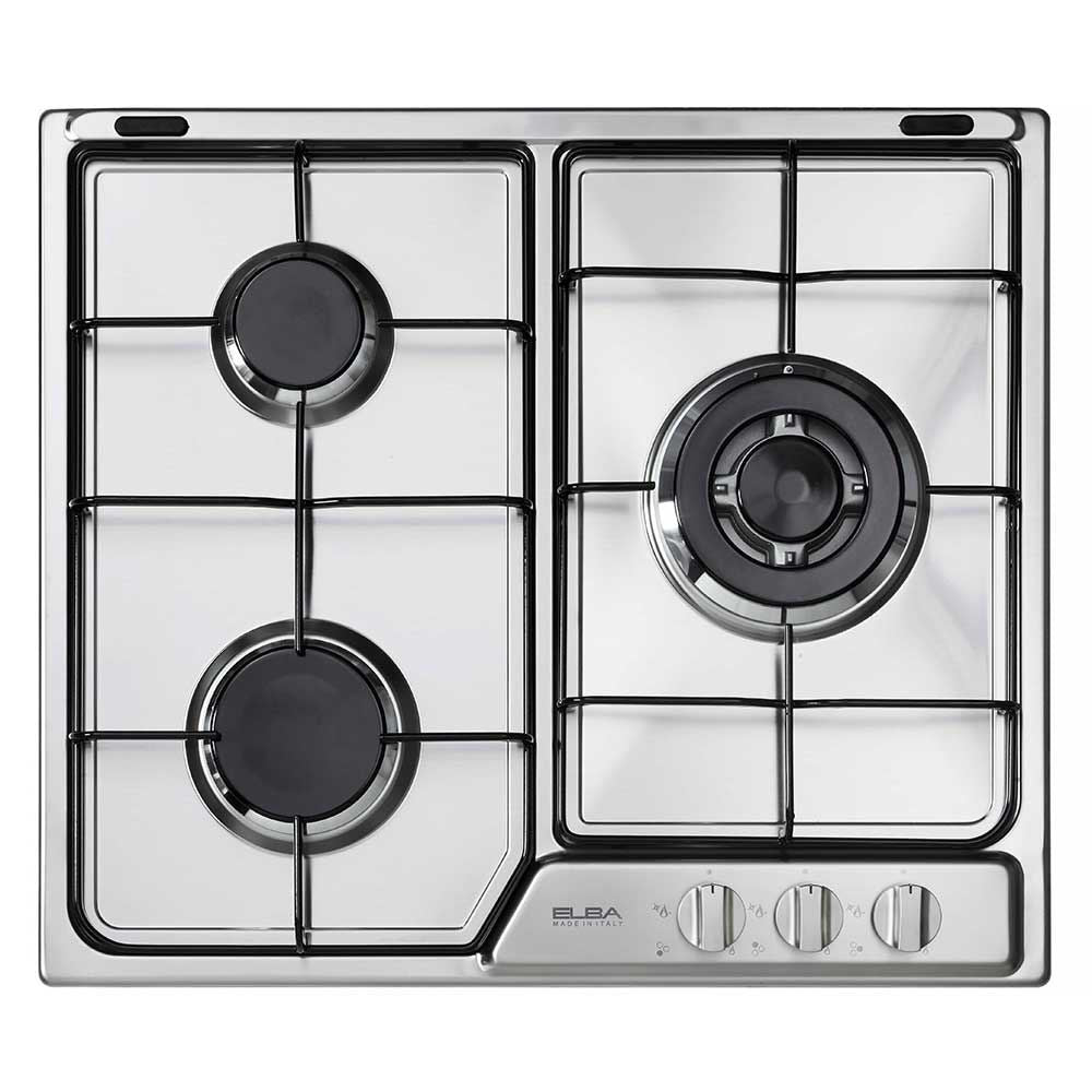 Elba EHS 635 SB 60cm Built-In Stainless Steel Gas Hob - 4 Burner Cooktop for Professional Kitchen & Home Cooking | EHS635D1SB
