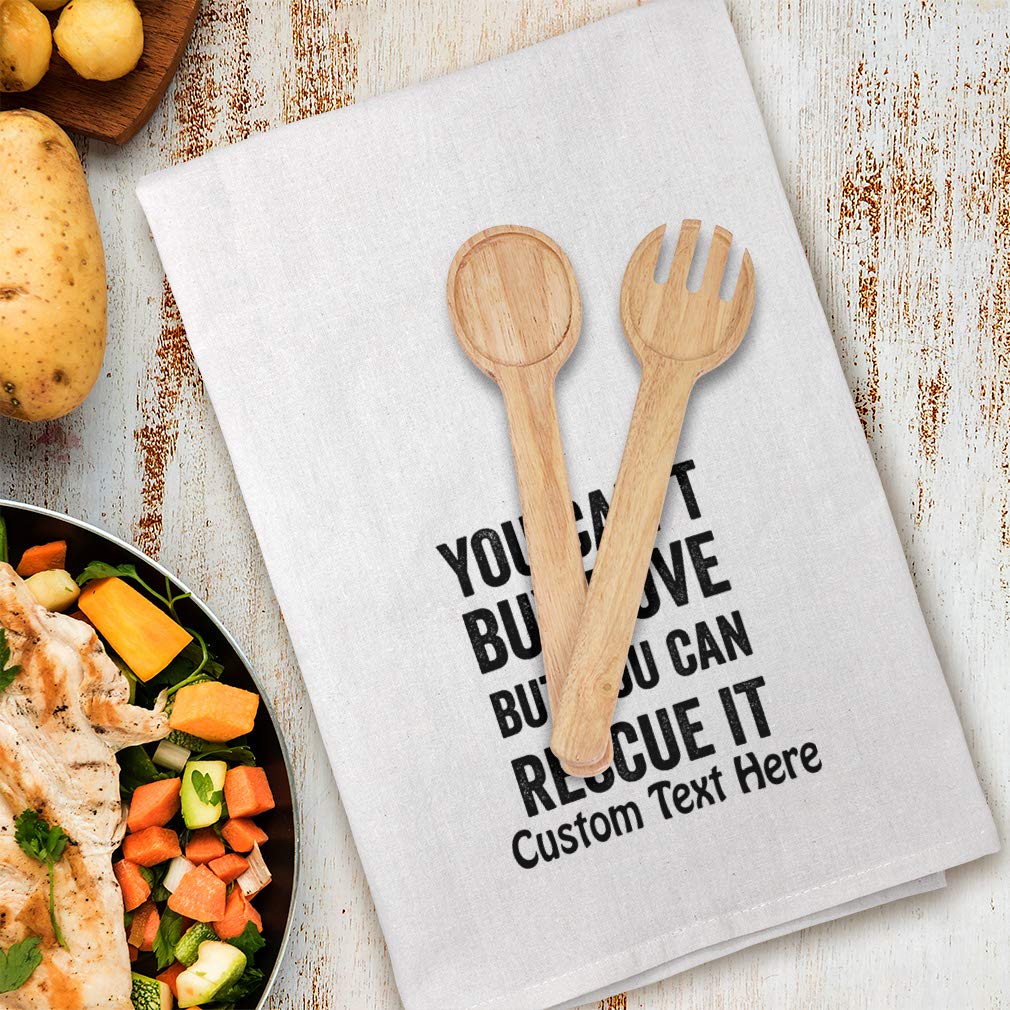 Custom Printed Kitchen Towels for Dog Lovers - Personalized Pet Themed Flour Sack Dish Towels | Perfect for Baking, Cooking & Home Decor | Dog Rescue Themed Cleaning Supplies