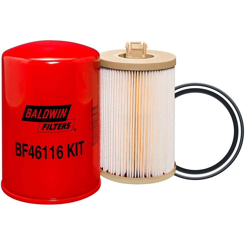 Baldwin Filter BF46116 KIT - Set of 2 High-Performance Fuel Filters for Diesel Engines | Compatible with Trucks, Tractors & Heavy Equipment