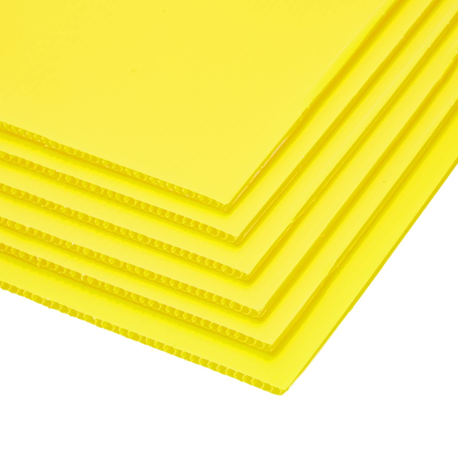 6 Pack Neon Yellow Blank Yard Signs 17x12