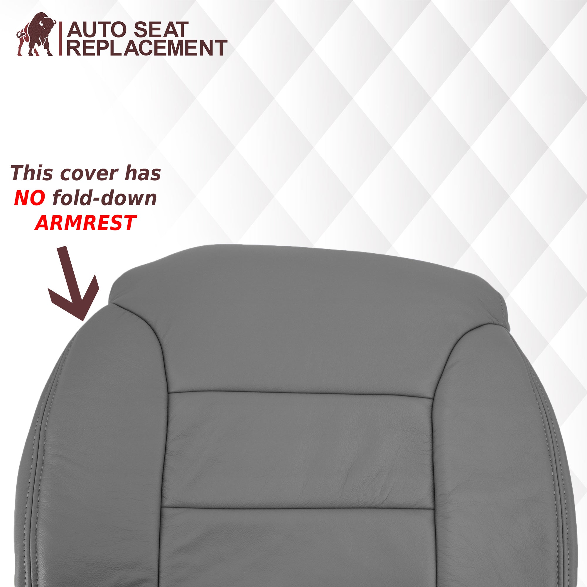1995-1999 Chevy Tahoe Suburban Silverado Seat Covers - Gray 60/40 Bench Bottom Replacement | Durable Custom Fit for Pickup Trucks & SUVs | Perfect for Road Trips, Camping & Daily Commute