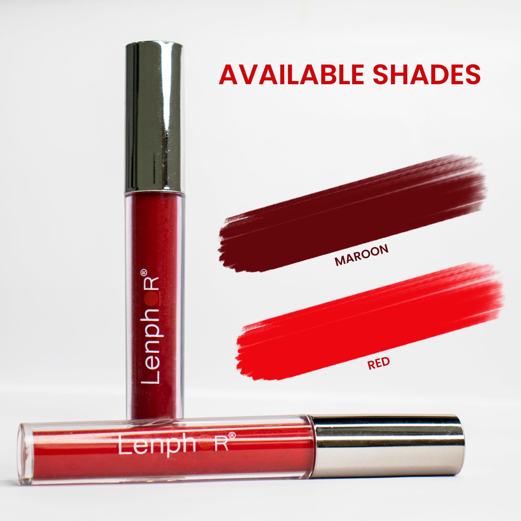Lenphor Liquid Sindoor (Red 01) - Long Lasting Liquid Bindi for Indian Traditional Makeup & Bridal Looks | Perfect for Festivals, Weddings & Cultural Events