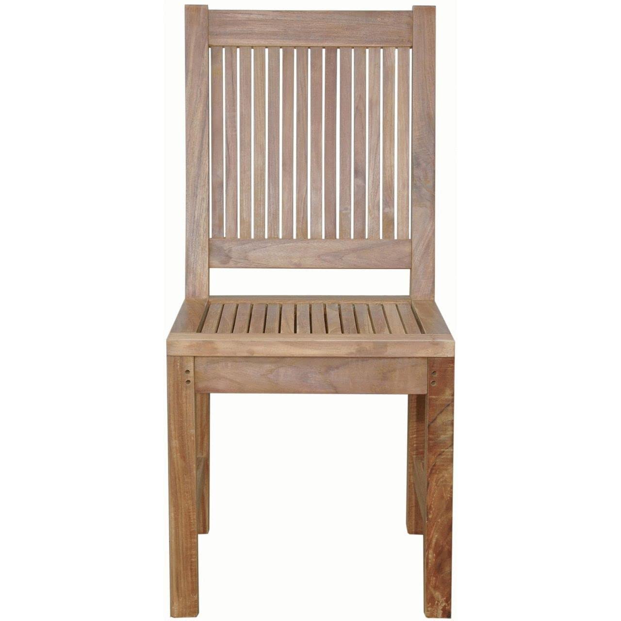 Anderson Teak Outdoor Dining Chair - Weather-Resistant Patio & Garden Furniture for Backyard, Poolside & Restaurant Use