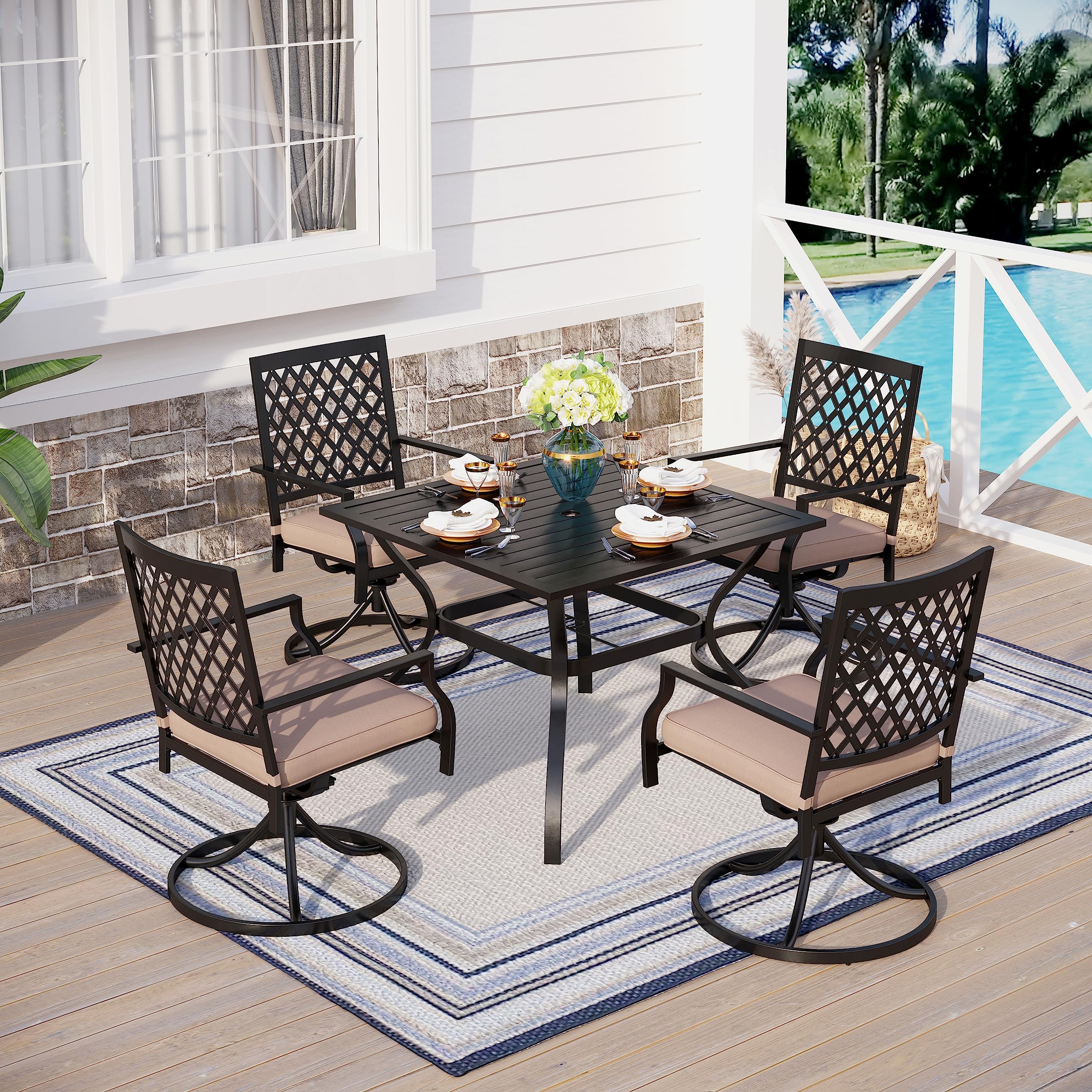 Sophia & William 4-Piece Outdoor Patio Dining Set - 37