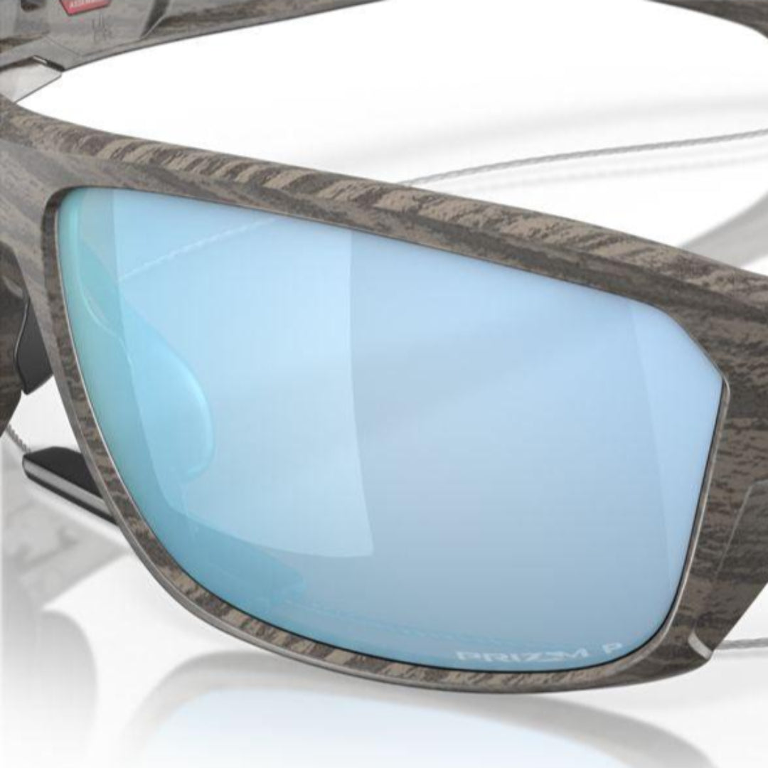 Oakley Split Shot Woodgrain Prizm Deep Water Polarized Sunglasses 0OO9416 941616 - Stylish UV Protection for Outdoor Sports & Beach Activities