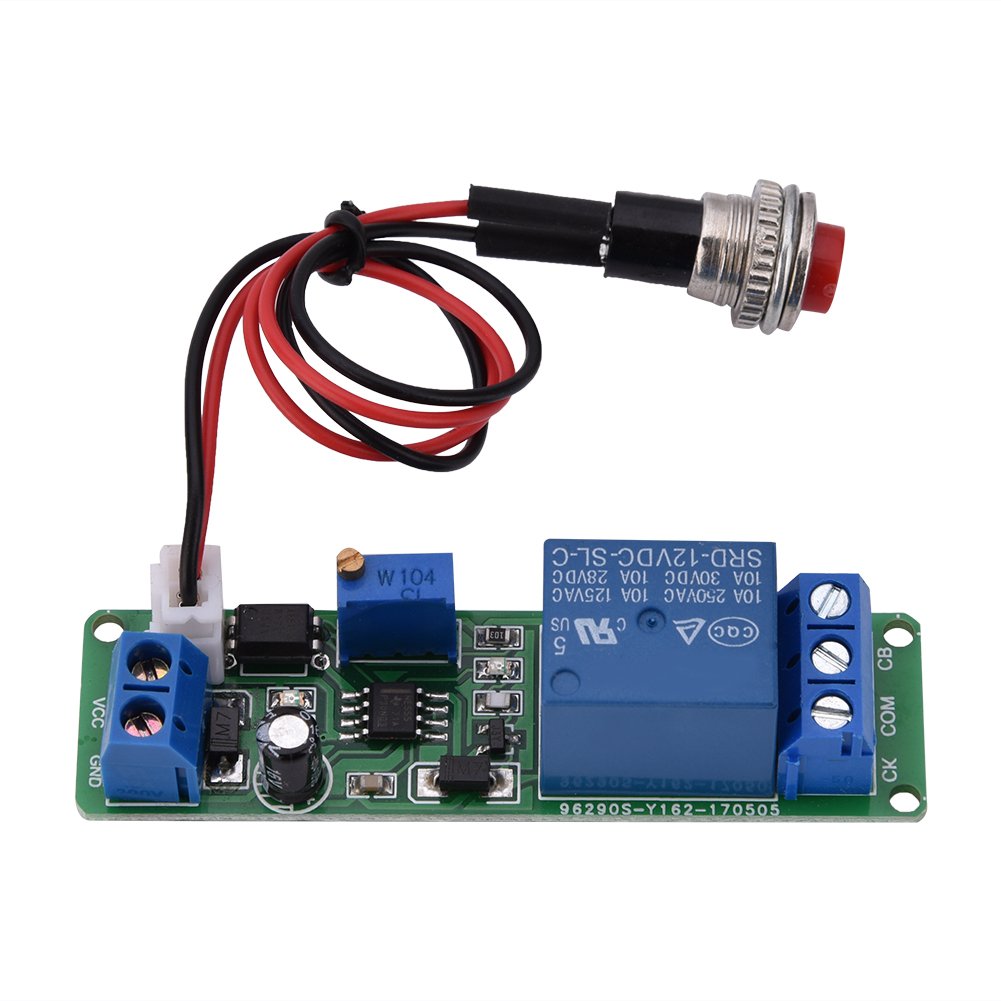 12V DC Adjustable Time Delay Relay Module - 1-10 Second Timer Switch for Turn Off Control | Perfect for Home Automation, DIY Projects, and Industrial Equipment