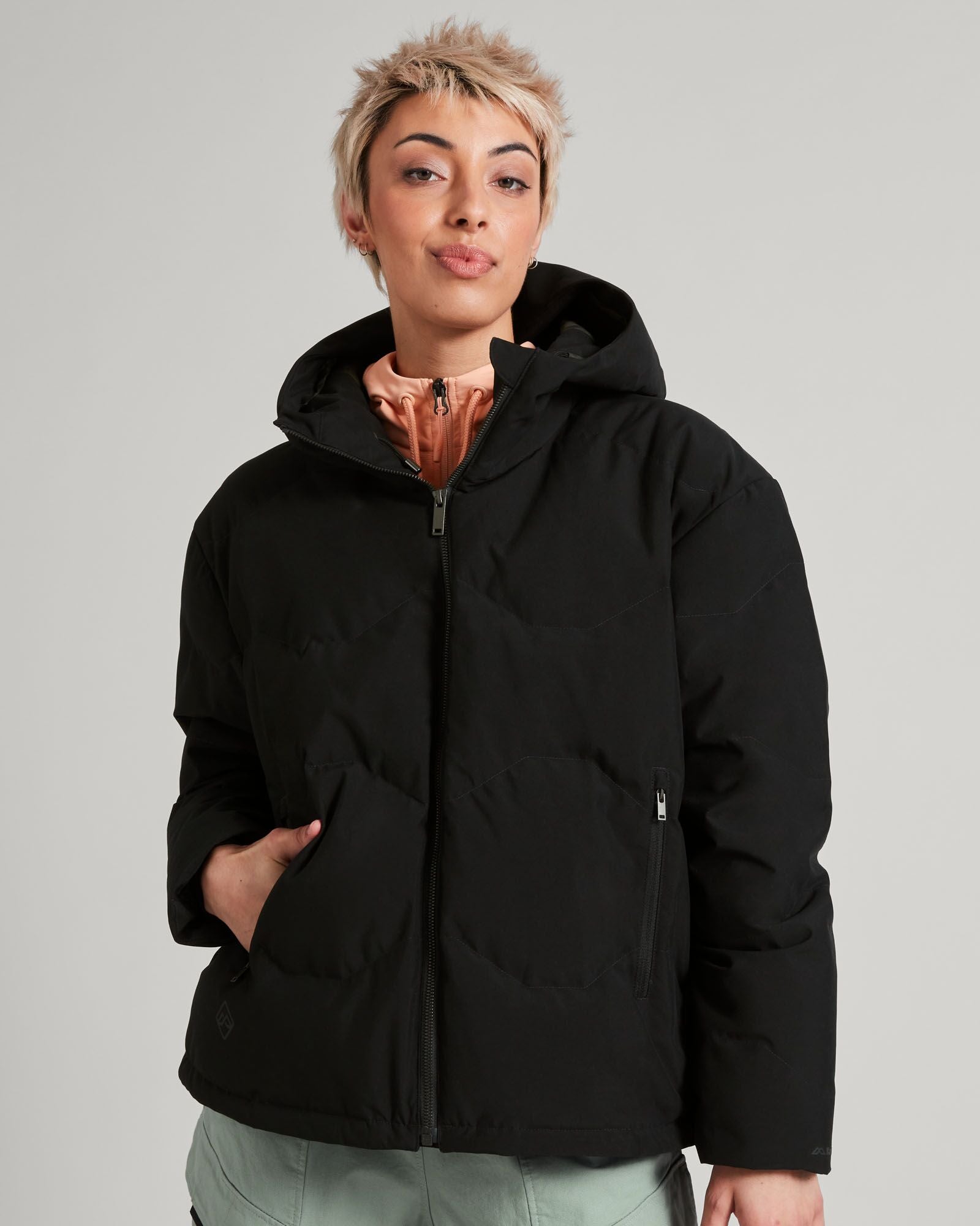 Women's Frisco X Hooded Down Jacket - Lightweight Warm Winter Coat, Waterproof Windproof Puffer Jacket for Outdoor Activities, Hiking & Travel | Black
