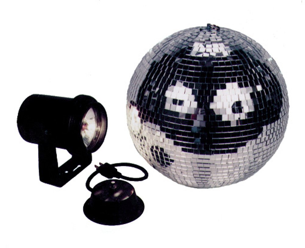 Startec 8 Inch Mirror Ball Combo Package - Includes Hanging/Table Mirror Ball Motor, 8