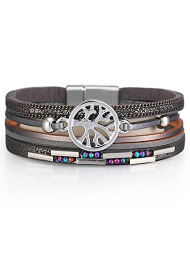 stackable gold bracelets（grey）