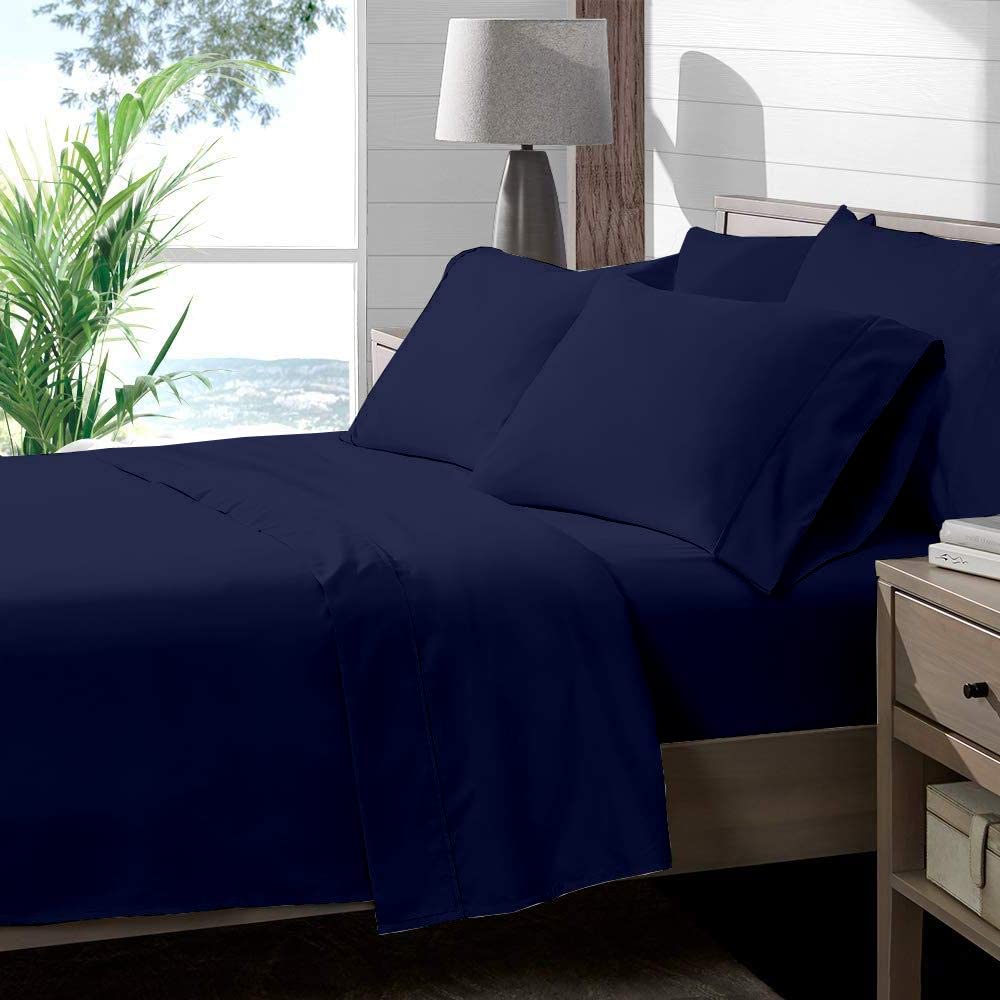 Wayfair 4-Piece Queen Sheet Set - 100% Egyptian Cotton 600-Thread-Count Cooling Bed Sheets (60