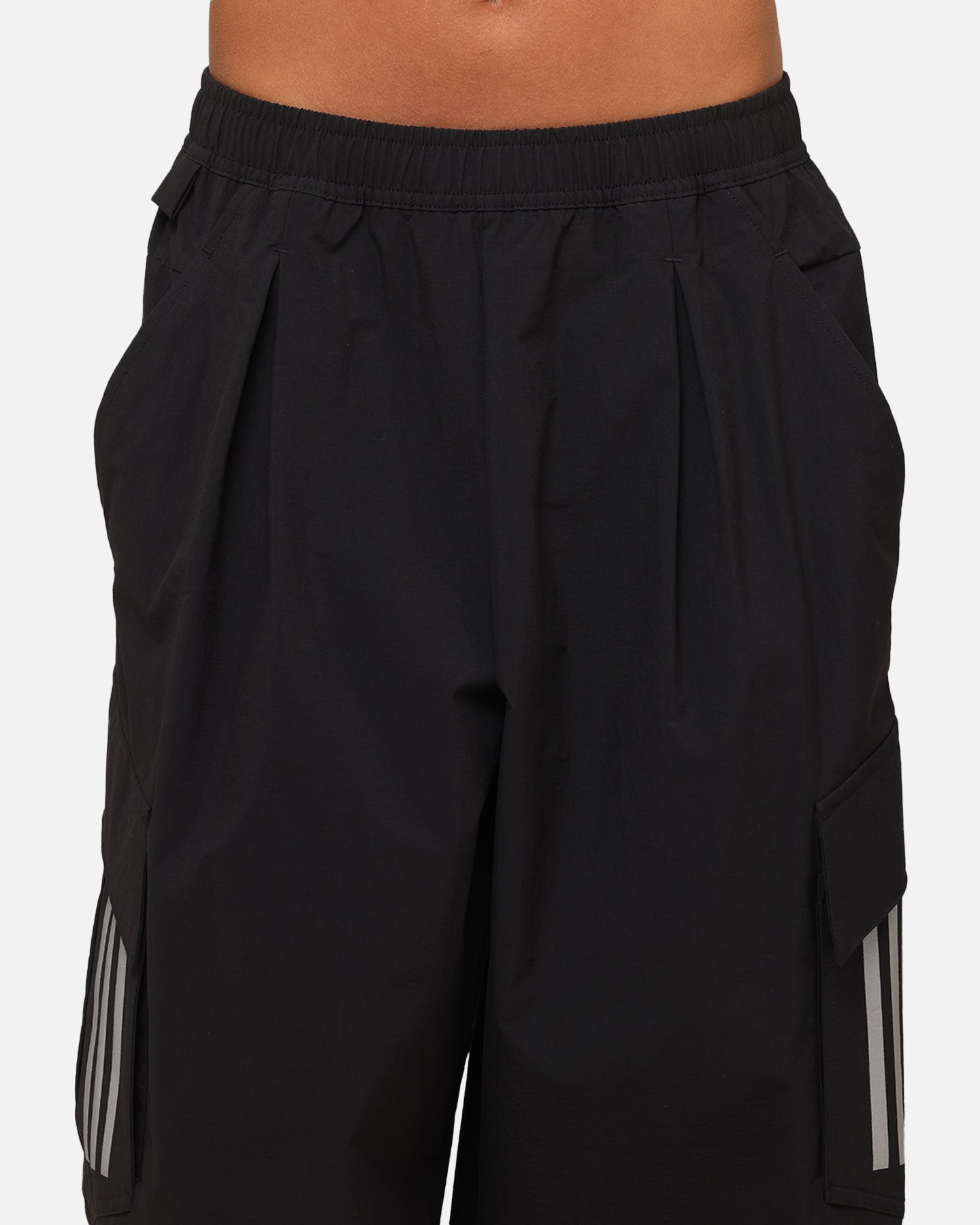 Adidas x Mercedes AMG Petronas Formula One F1 2025 Mechanics Joggers Black/White - Men's Athletic Running Pants for Training, Gym & Casual Wear