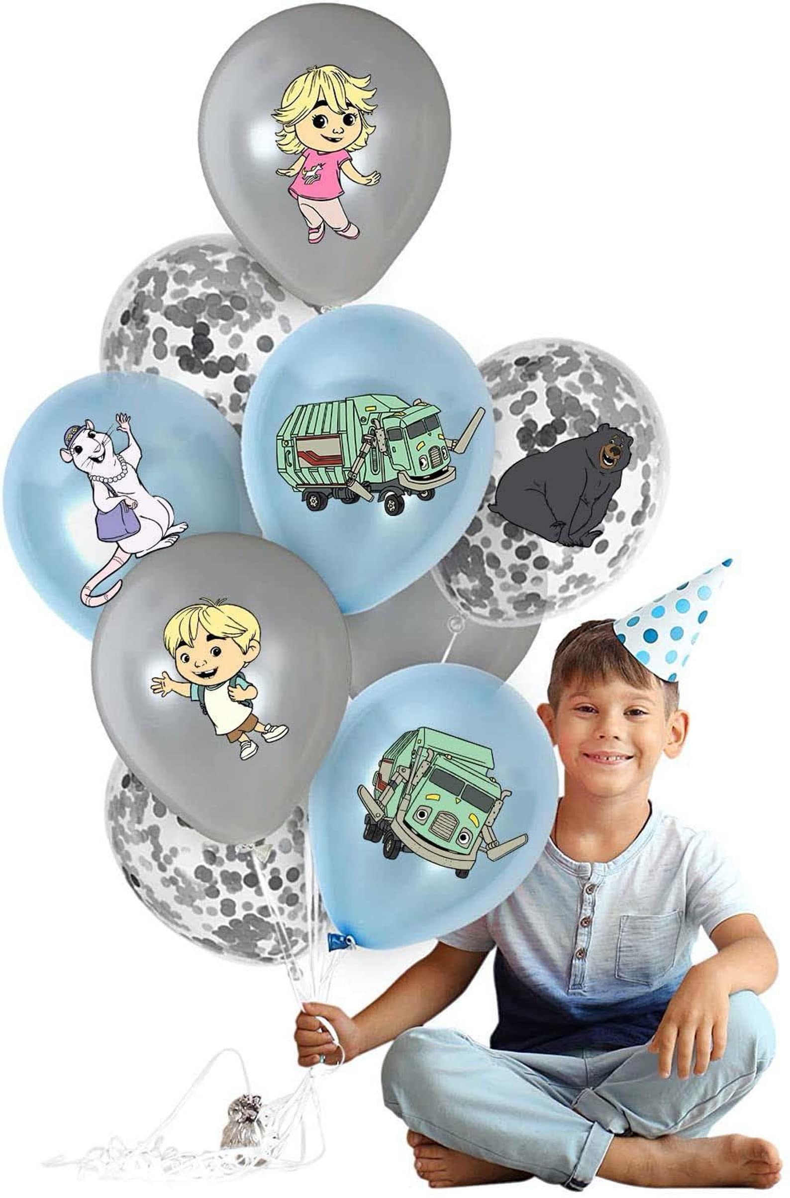 8 Pcs Cartoon Truck Balloon Stickers for Kids Birthday Party Decorations - Fun Car Theme Party Supplies for DIY Books, Gifts & Classroom Activities (Balloons Not Included) | Perfect for Birthday Decor, School Projects & Scrapbooking