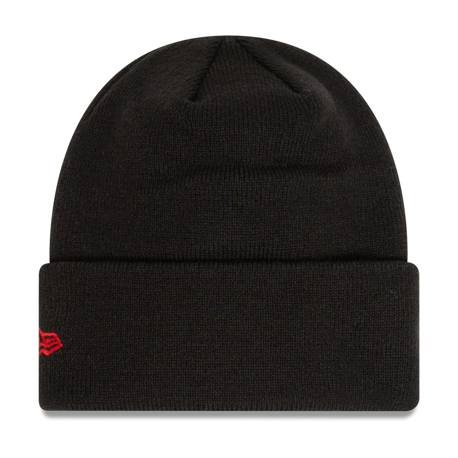 New Era Kids Winter Beanie Hat with Cuff - Manchester United Team Logo - Warm Fleece Lined Skull Cap for Boys & Girls - Perfect for Cold Weather, Snow Play & Soccer Games