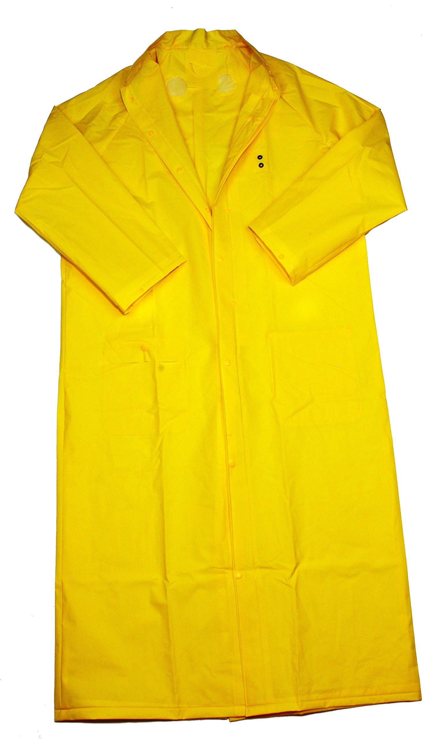 Galeton Tall Size Waterproof Raincoat for Men & Women - Yellow, Large - Perfect for Outdoor Activities, Hiking & Heavy Rain Protection