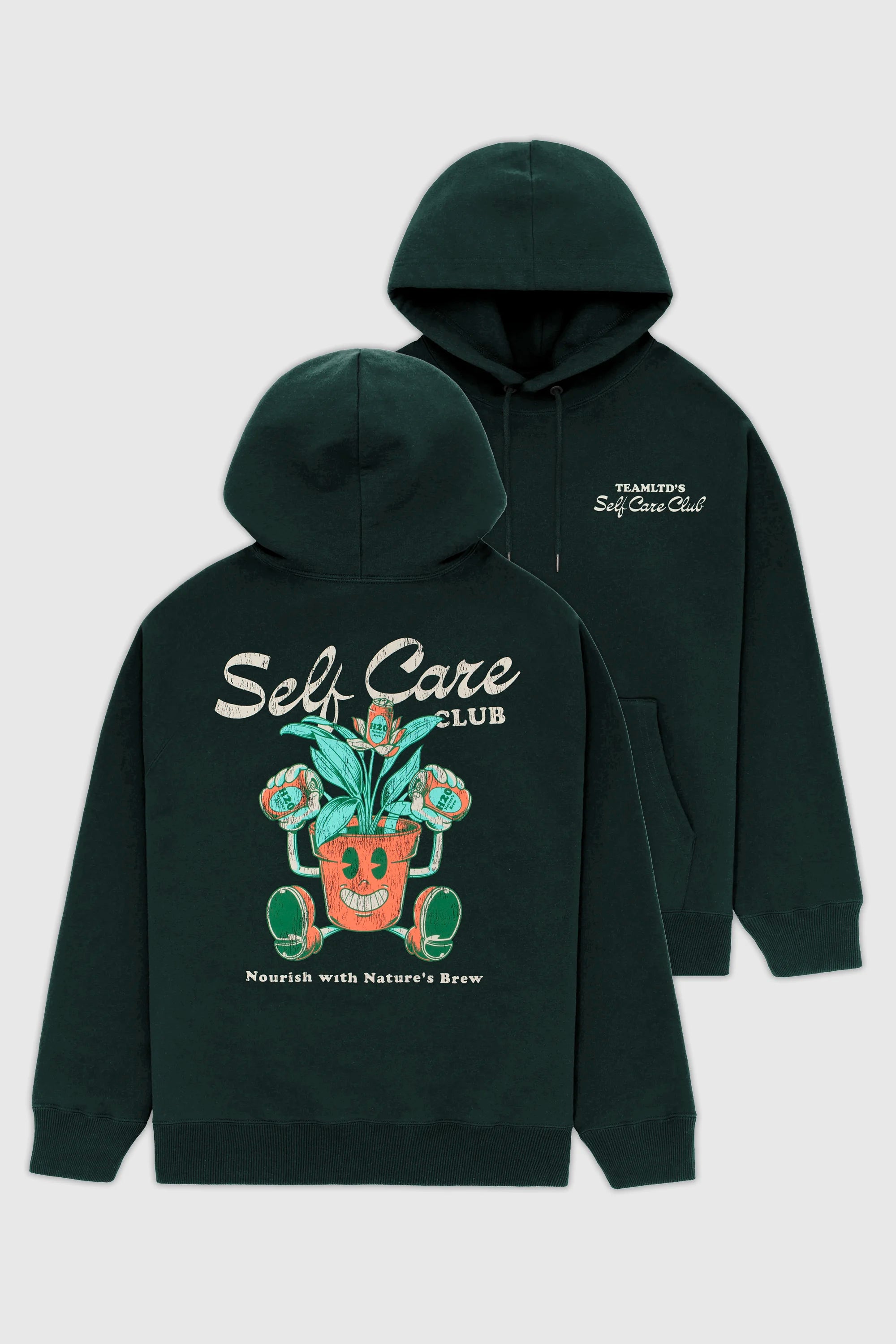 Cozy Self Care Hoodie for Women & Men - Soft Fleece Loungewear for Relaxing at Home, Yoga, and Meditation | Perfect Gift for Mental Wellness