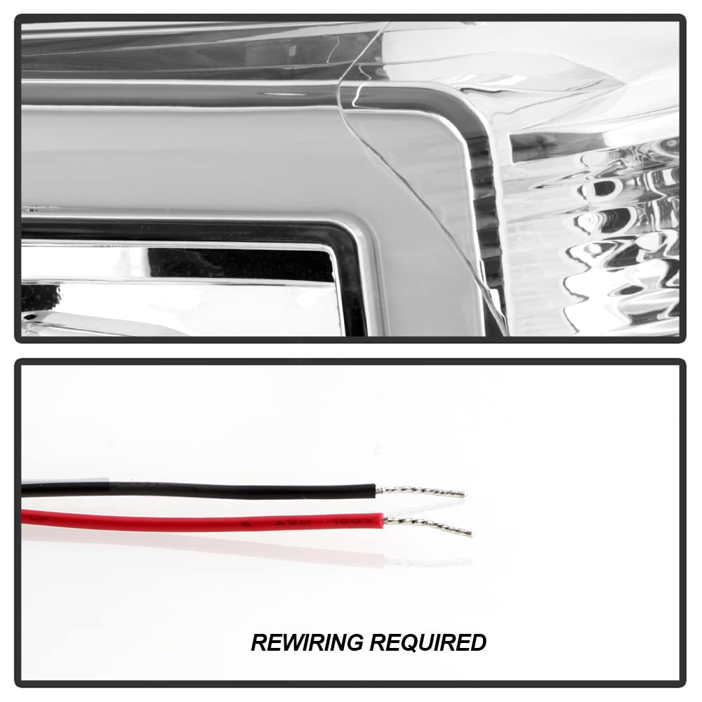 High-Performance Aftermarket LED Light Bar Projector Headlights for 2005-2011 Toyota Tacoma - Chrome Housing - Enhanced Night Visibility for Off-Roading & Daily Driving