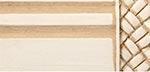 Finial Company Reeded Wood Pole (Platinum) - Decorative Curtain Rod Finials for Living Room, Bedroom & Window Treatments
