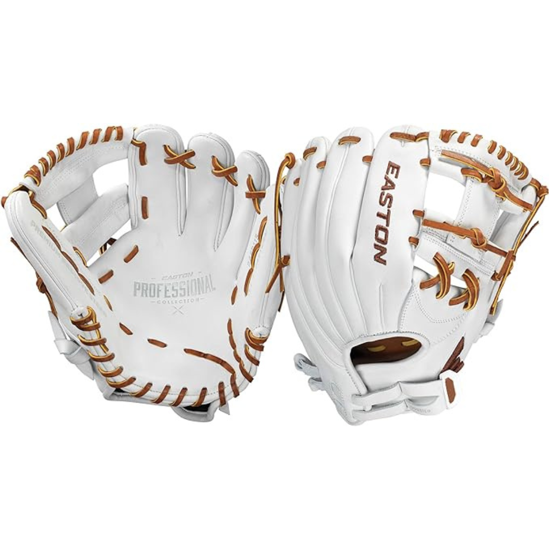 Easton Professional Collection Fastpitch Softball Glove 11.5 Inch I-Web - Premium Leather for Fastpitch Players - Perfect for Infield, Outfield & Competitive Games