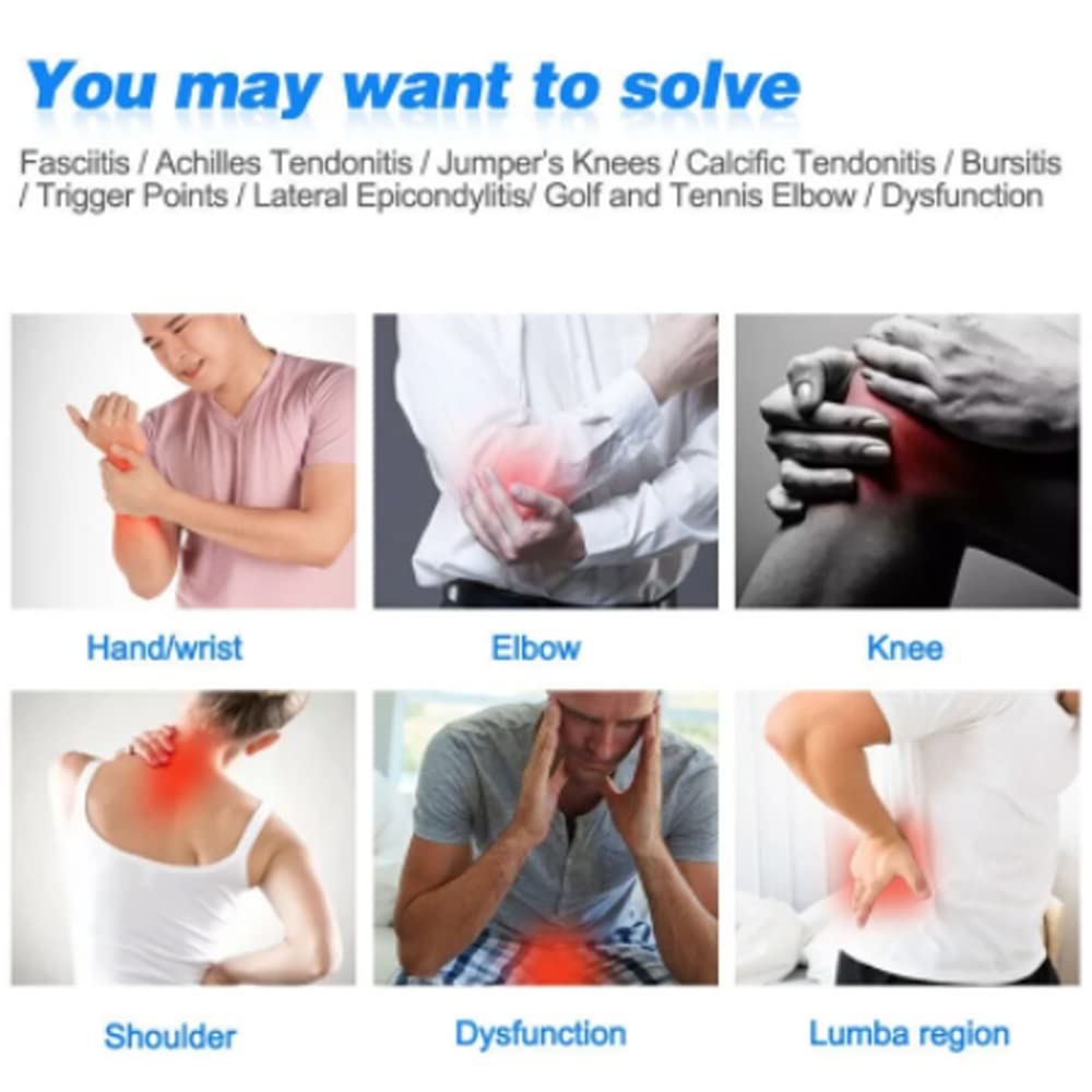 Shockwave Therapy Machine for Pain Relief - Electromagnetic Extracorporeal Shockwave Massager with 7 Interchangeable Heads & Touch Screen - Muscle Relaxation, Joint Pain Treatment, Sports Injury Recovery - Perfect for Home Use, Physical Therapy, and Athlete Recovery