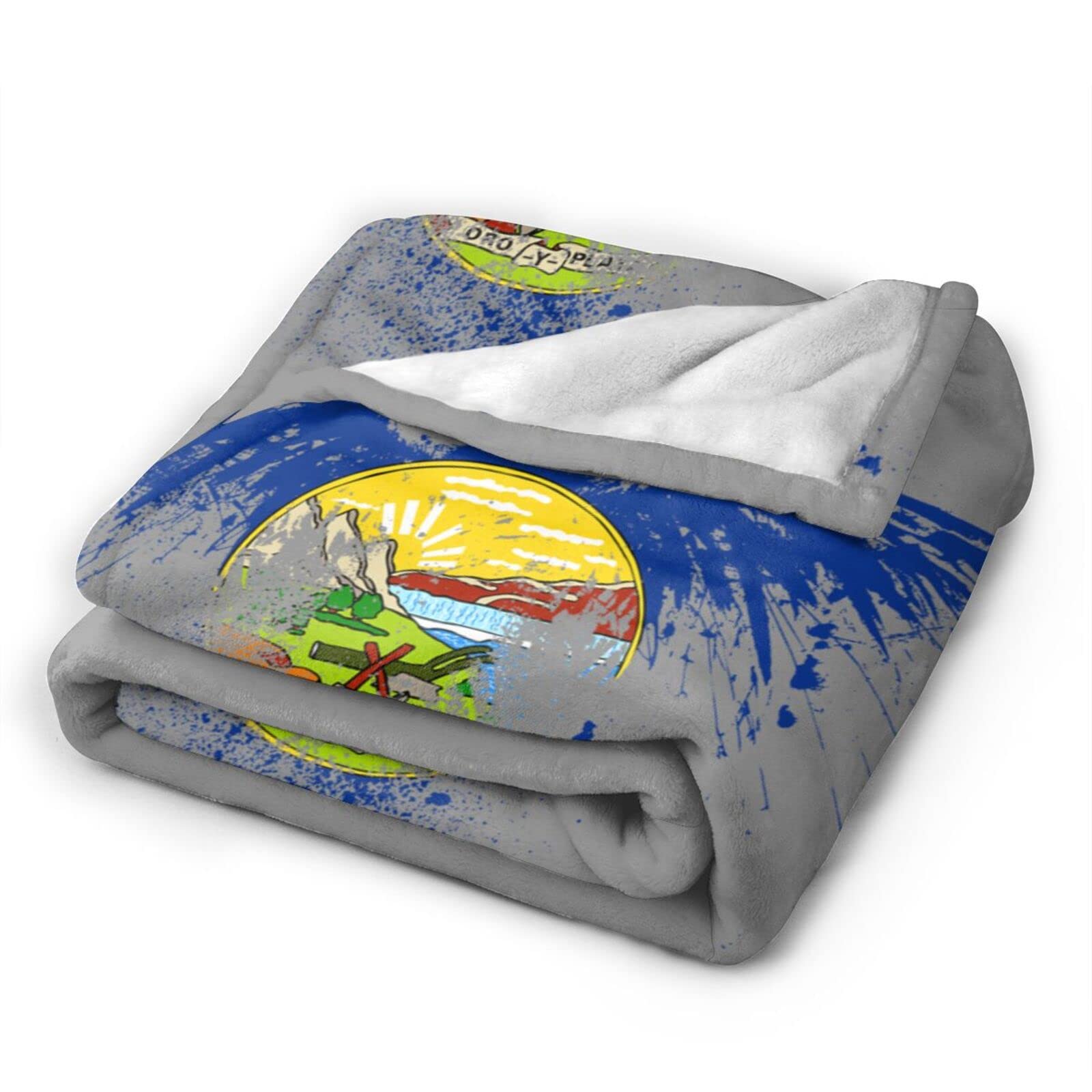 HUFURI Eagle Montana Flag Flannel Fleece Throw Blanket - Ultra Soft & Cozy 60