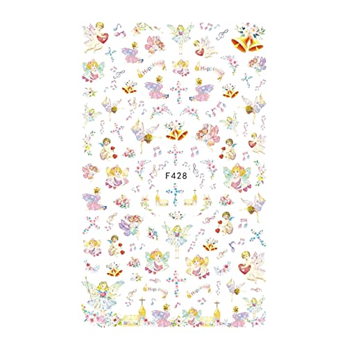 3D Self-Adhesive Nail Stickers - Baroque Flower & Leaf Nail Decals, Colorful Mixed Design for Women & Girls | Perfect for Valentine's Day, Parties, Bridal & Everyday Nail Art Decorations