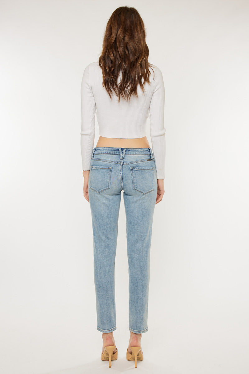 Ezzy Low Rise 90's Skinny Jeans for Women - Vintage Stretch Denim Pants - Perfect for Casual Outfits, Night Out & Retro Fashion