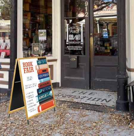 24x36 Wooden A-Frame Sign Holder with 1 1/4