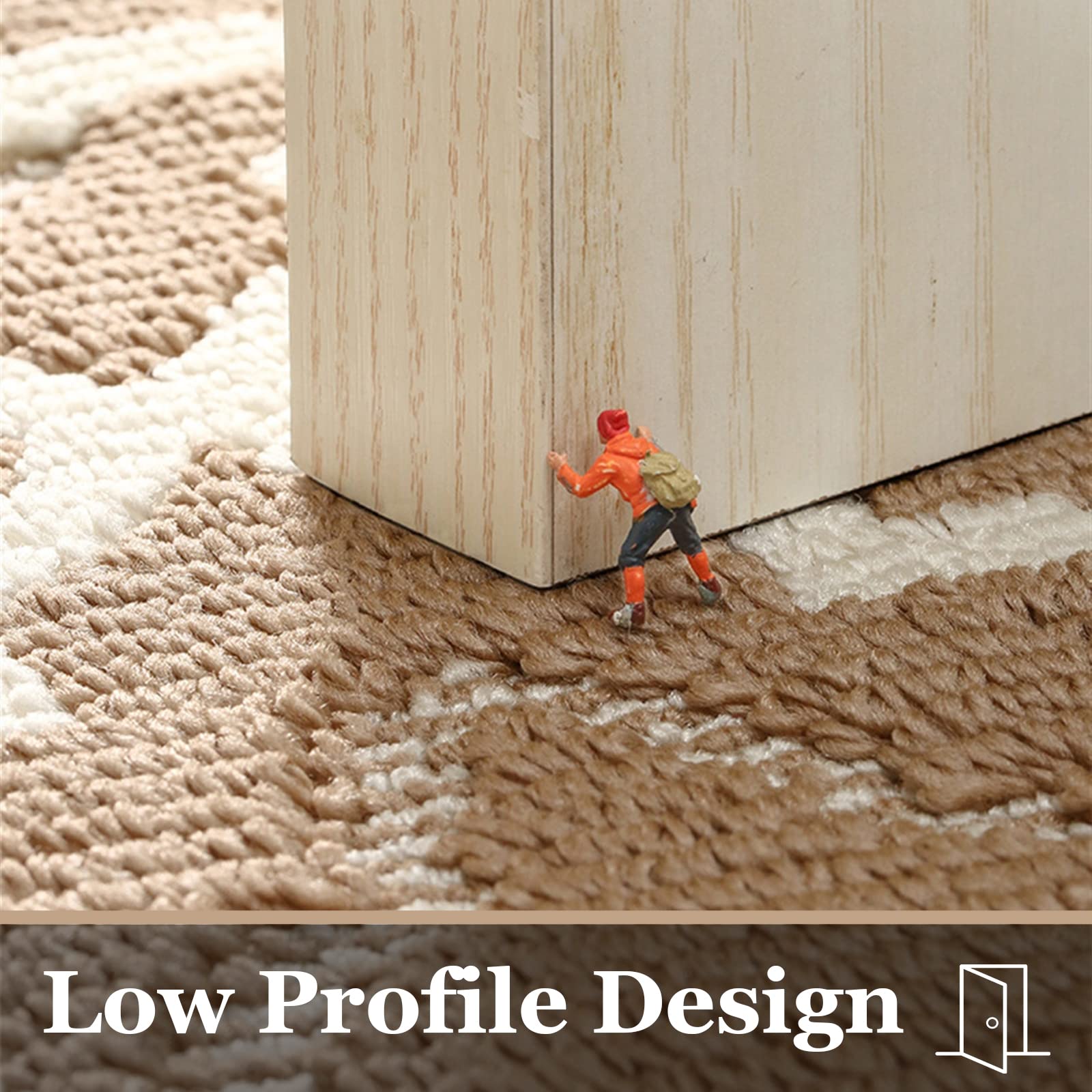 **Insun Low Profile Indoor Entrance Door Mat - Absorbent, Non-Slip, Washable TPR Backing - 47