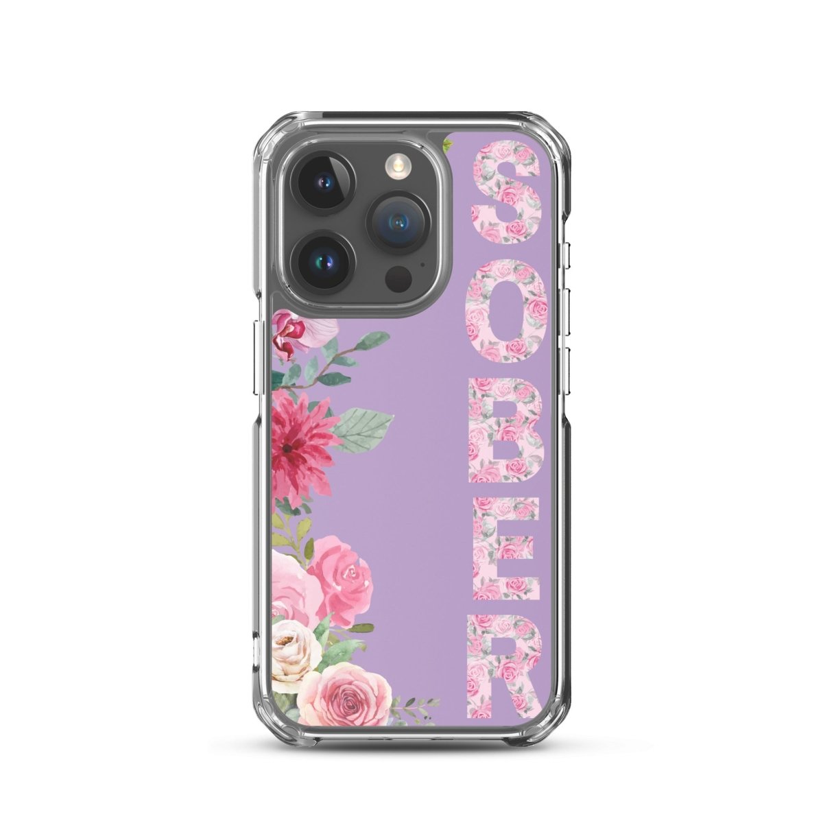 SOBER Rosé Chinoiserie iPhone Case - MagSafe® Compatible Protective Cover for iPhone 13/14/15 Pro - Elegant Floral Design for Women - Perfect for Daily Use, Office & Travel