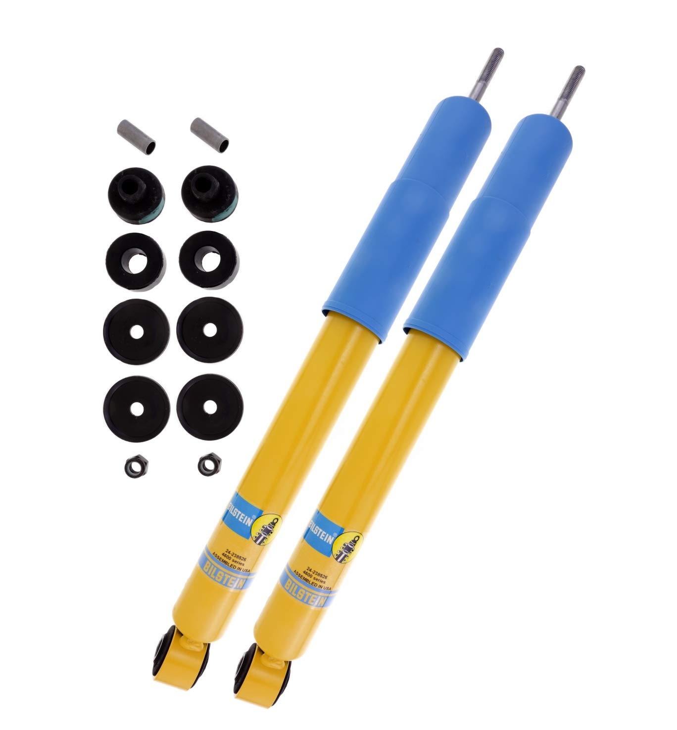 Bilstein B6 4600 Front Shock Absorbers (Pair of 2) for 2013-2017 Ram 3500 4WD - Heavy Duty Suspension Upgrade for Off-Roading & Towing