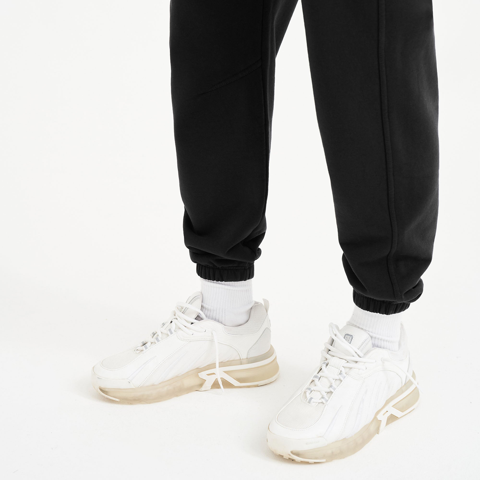 Premium Blank Sweatpants for Men & Women - Soft Comfortable Joggers in Off Black - Perfect for Lounge, Gym, and Casual Wear