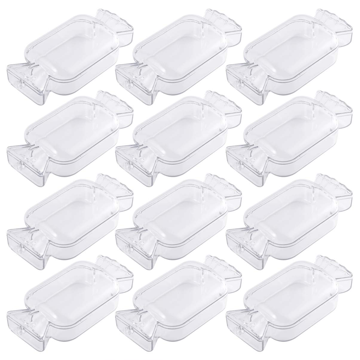 TOYANDONA 12pcs Clear Candy Gift Boxes - Halloween Christmas Party Favor Treat Boxes for Chocolates, Candies & Small Gifts - Perfect for Holiday Decorations, Birthday Parties & Wedding Favors