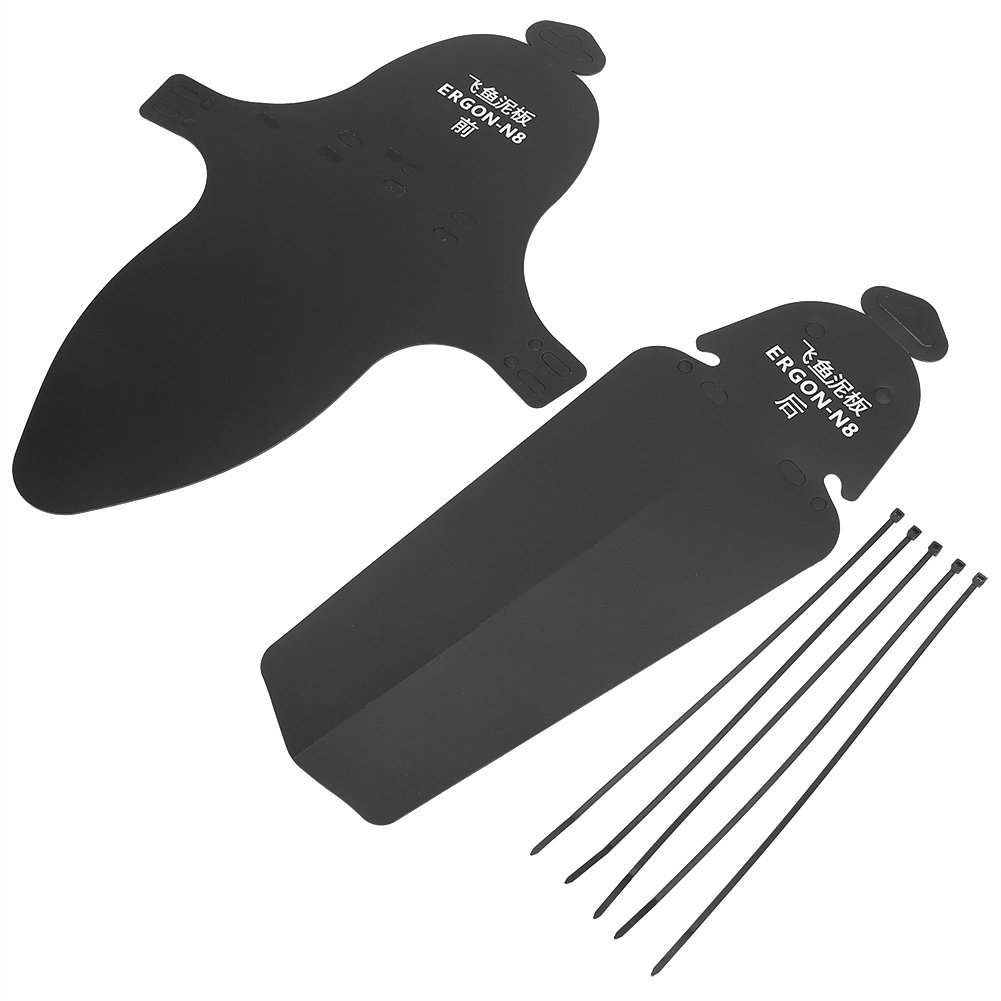 Alomejor Bike Fenders Set - Durable Plastic Mudguards for Road & Mountain Bikes - Front & Rear Wheel Protection - Perfect for Commuting, Off-Roading & Wet Weather Cycling
