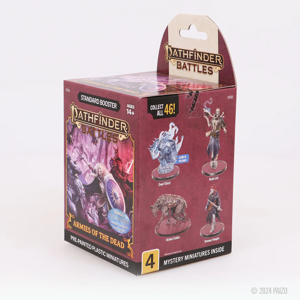 Pathfinder Battles: Armies of the Dead Booster Pack - Premium Miniatures for Tabletop RPG Gaming, Dungeons & Dragons Campaigns, and Fantasy Wargaming