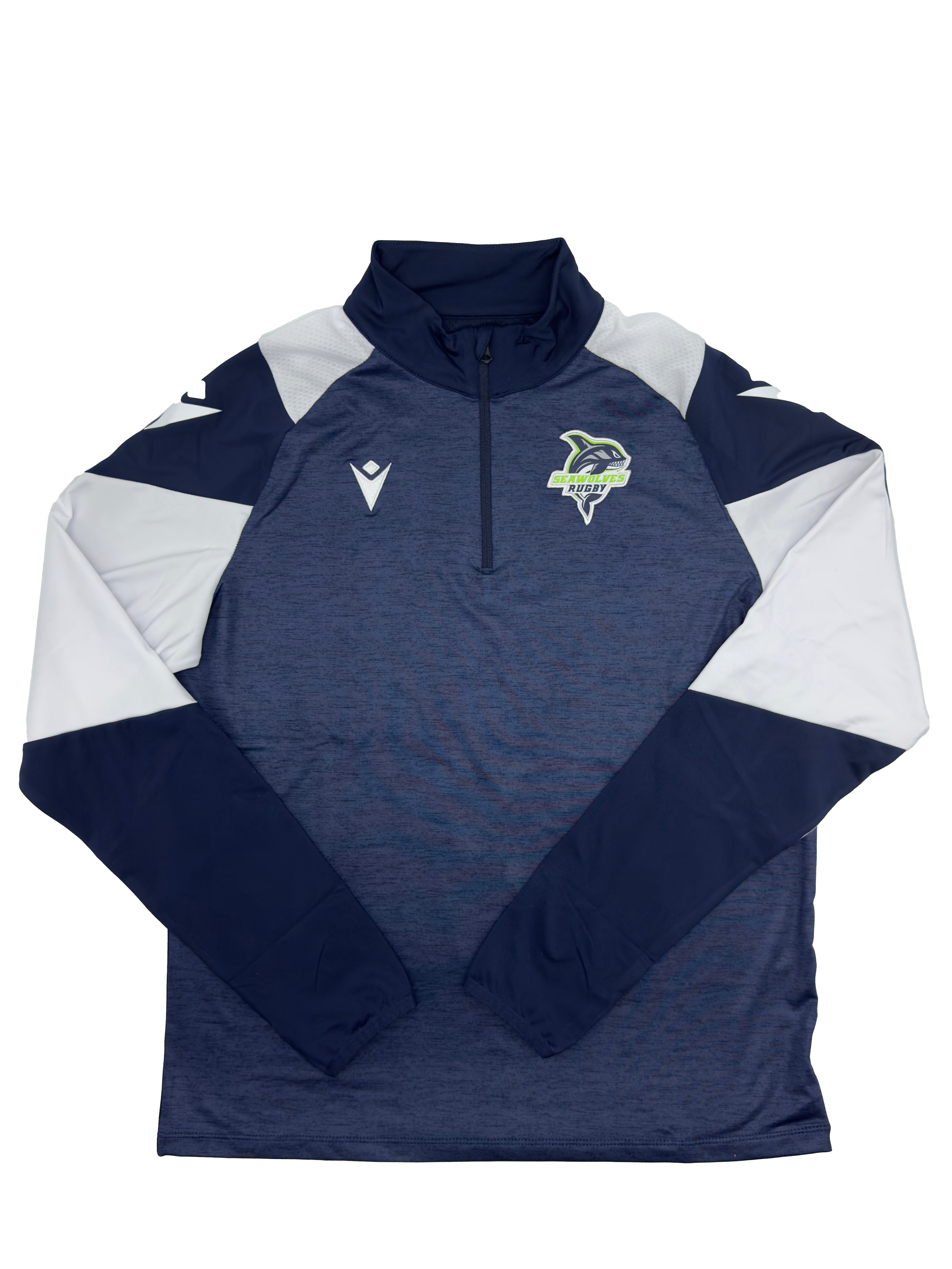 2025 Seawolves Macron Training Quarter Zip Pullover - Lightweight Performance Fleece for Men's Soccer & Football - Perfect for Training, Workouts, and Casual Wear