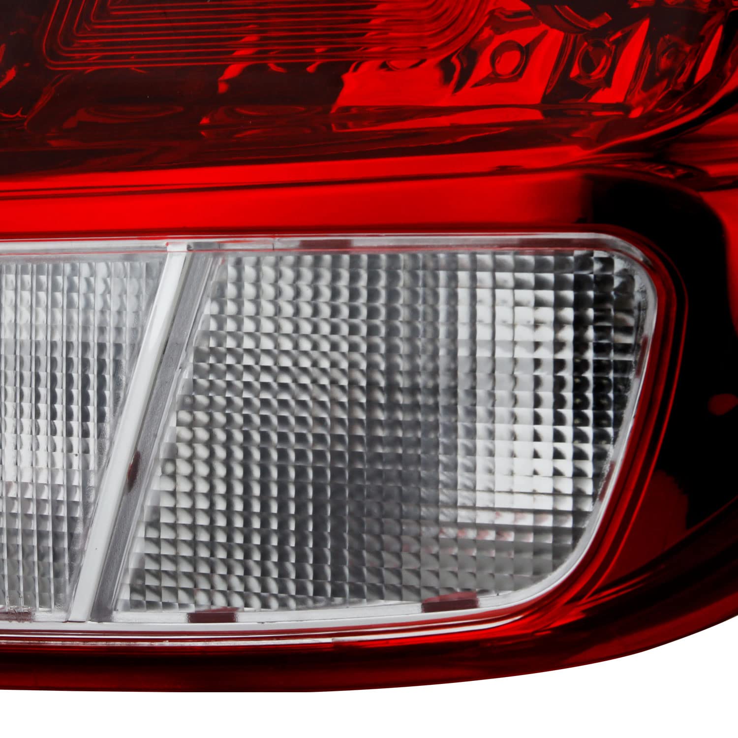 AKKON Red Lens Tail Brake Lights Pair for 2013-2019 Chevy Trax LS (Halogen Type) - Driver & Passenger Side Replacement - Enhances Safety & Style for Night Driving and Car Customization