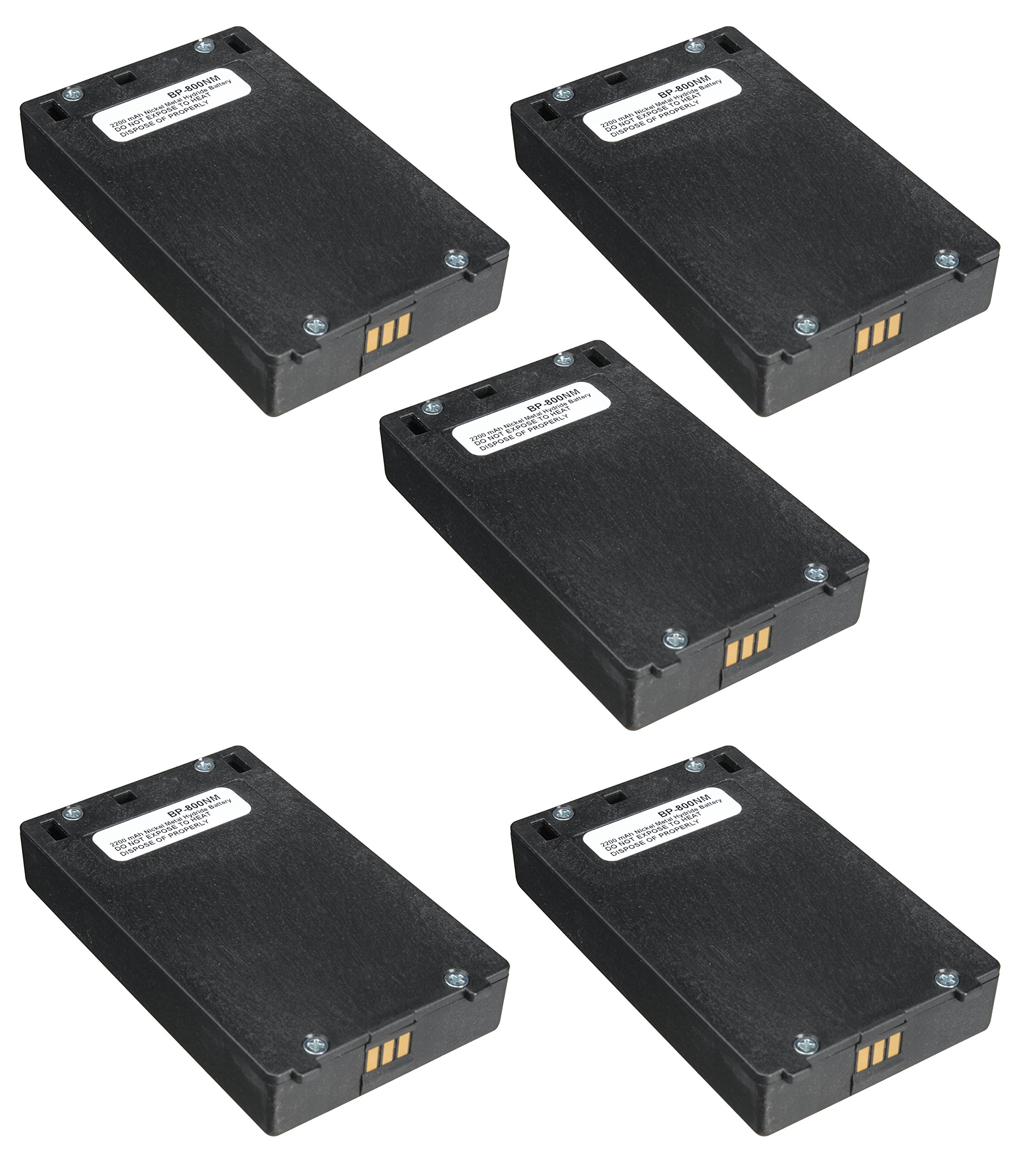 Synergy Digital Telex TR82N Wireless Headset Battery Combo Pack - 5 x SDHP-H1455 Replacement Batteries for Clear Communication | Perfect for Call Centers, Office Use & Remote Work