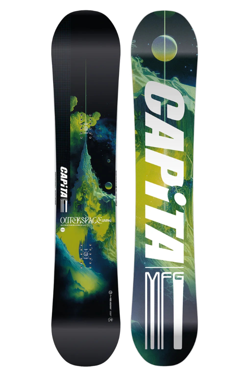 **CAPiTA Outerspace Living Snowboard 2025 – All-Mountain Freestyle Snowboard for Men & Women | Perfect for Park, Powder & Freeriding**    *(Use Cases: Ideal for snowboarders seeking versatility in terrain parks, deep powder runs, and freestyle riding with smooth control and playful performance.)*