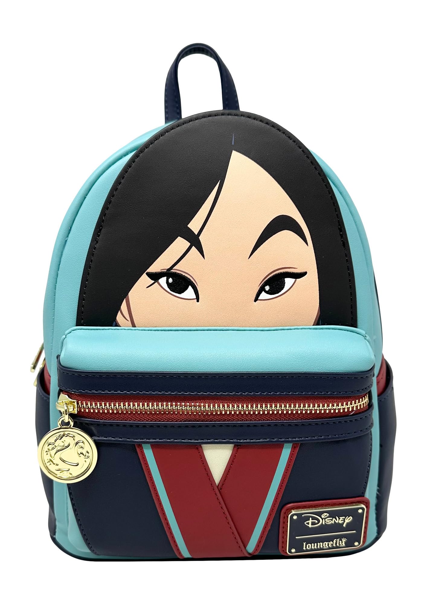 Loungefly Disney Mulan Cosplay Women's Crossbody Bag - Double Strap Shoulder Purse for Anime Conventions & Disney Theme Parks