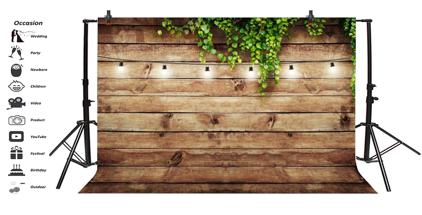 Baocicco 8x6.5ft Valentine's Day Backdrop - Romantic Floral Photography Background with Wood Texture for Couples Portraits | Perfect for Wedding, Anniversary & Engagement Photo Shoots