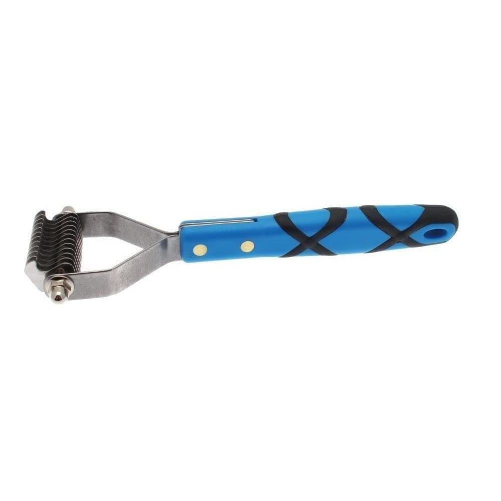GROOM PROFESSIONAL 12-Tooth Medium Coat Rake for Dogs & Cats - Pet Grooming Tool for Shedding, Detangling & Undercoat Removal