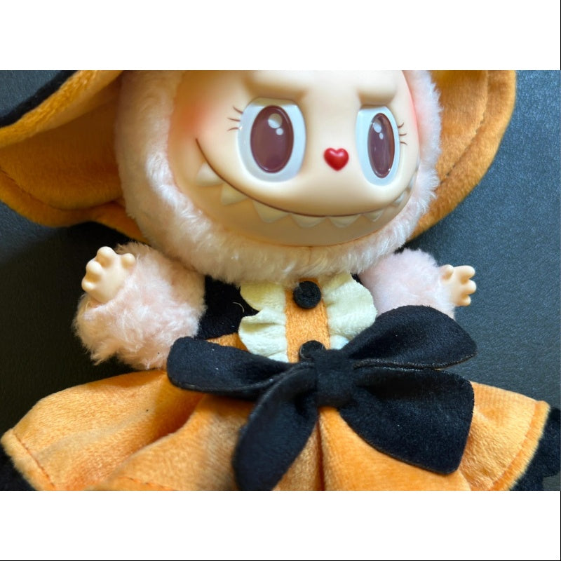 Labubu The Monsters Mokoko Magic of Pumpkin Vinyl Plush Pendant - 2024 Limited Edition Collectible Toy for Halloween Decor & Anime Fans